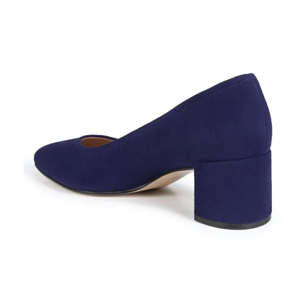27 EDIT Naturalizer Rebecca Suede Block Heel Pumps (Wide)